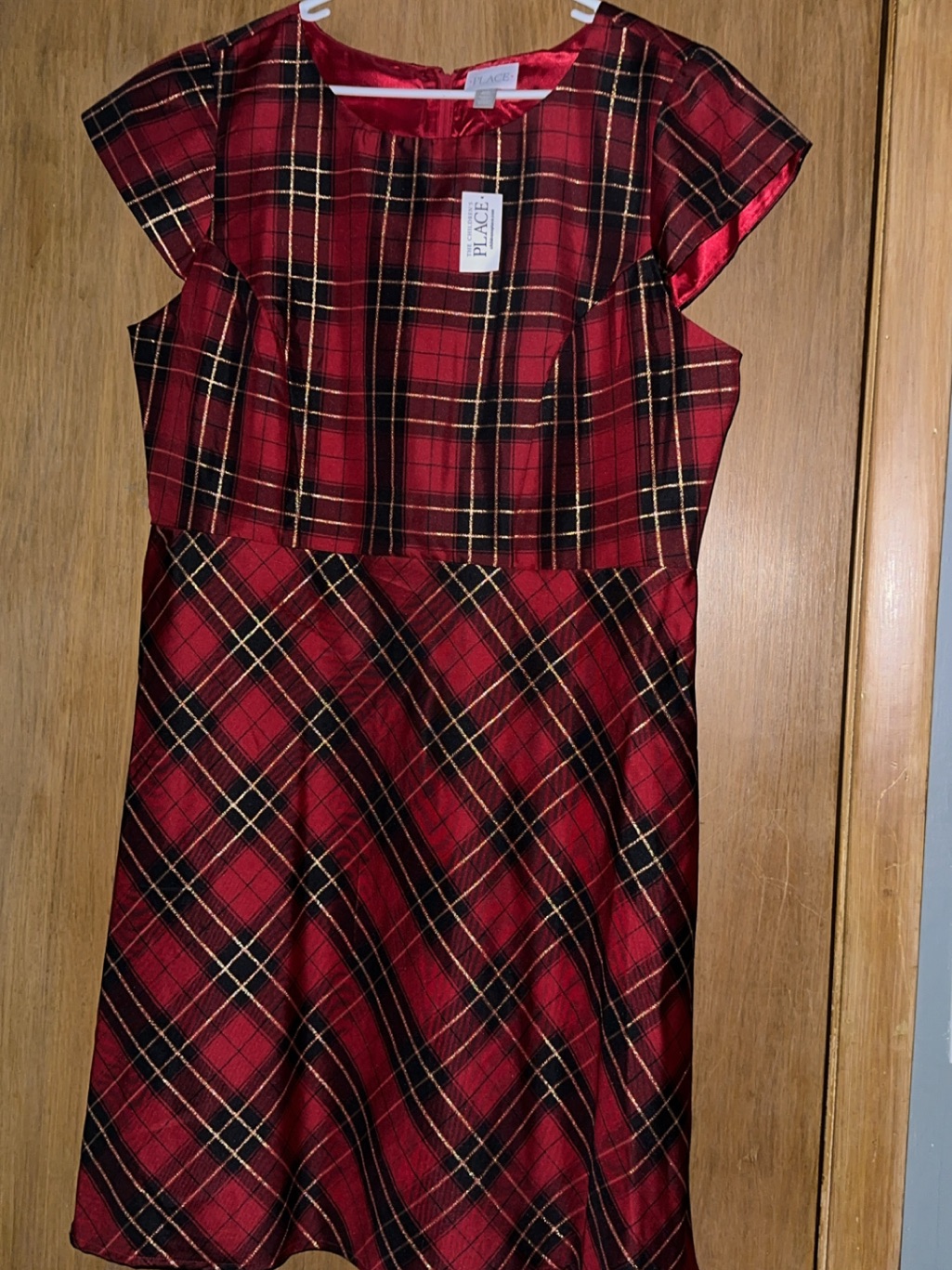 The Children's Place Red And Black Plaid Dress